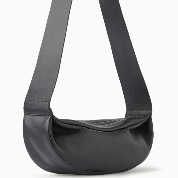 COS Black Leather Crescent Crossbody Bag - Picture 4 of 11